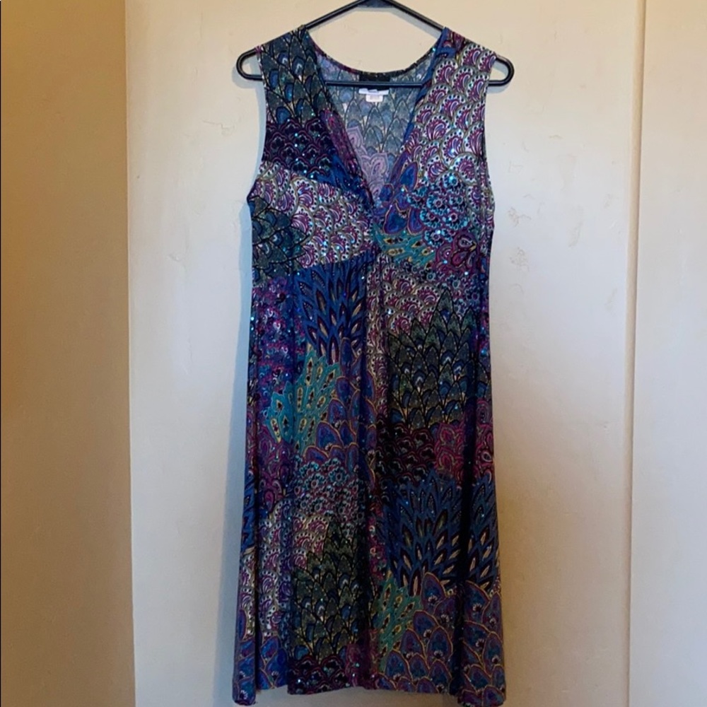 Comfy & Colorful Summer Dress (M)